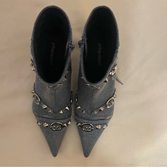 Jeffrey Campbell Alt Rock Denim Boot - Picture 3 of 7